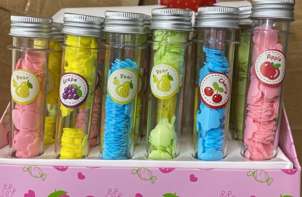 100 PCS Disposable Flower Paper Soap with Portable Tube Bottle – Multi-Color Travel Soap Sheets for Hand Washing, Camping, and Outdoor Use ( Random Color )