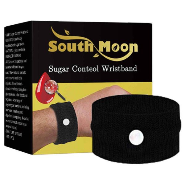South Moon Sugar Control Wristband | Promote Relaxation | Acupressure Sugar Control Wrist Strap | Lightweight Body Care Wrist Strap | Sugar Levels Regulater Wristband