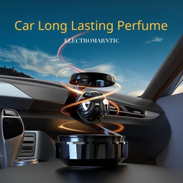 Star Solar Powered Levitating Ball Air Freshener For Car Dashboard, Aesthetic Car Decor | Best Quality ( Random Color )