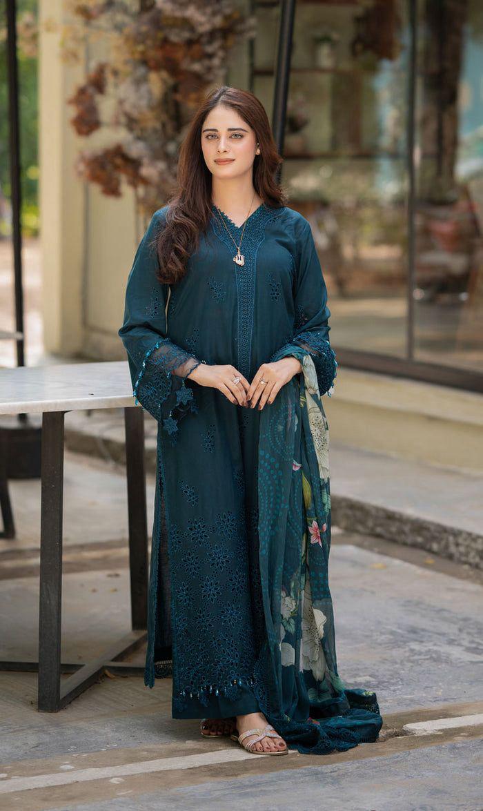Zullbery Premium Embroidered Lawn 3-Piece  | Summer 2K25