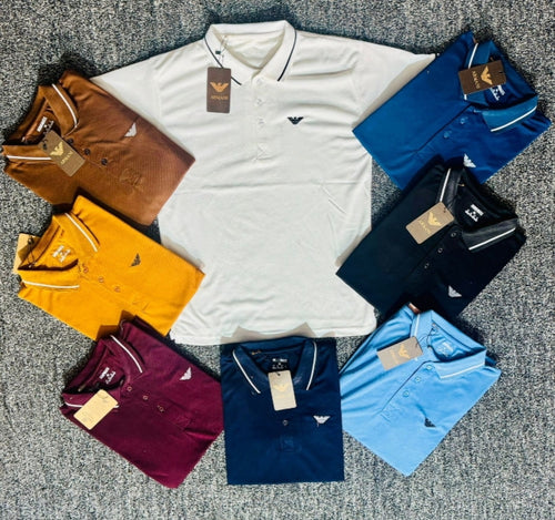 "Men’s Premium Polo T-Shirts – Classic Collar | Multiple Colors | Casual & Formal Wear"