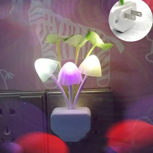 Mushroom LED Night Light – Color-Changing Flower Lamp for Bedroom, Nursery, or Gift – Soft Glow for Kids, Babies, Friends & Family (Random Colors)