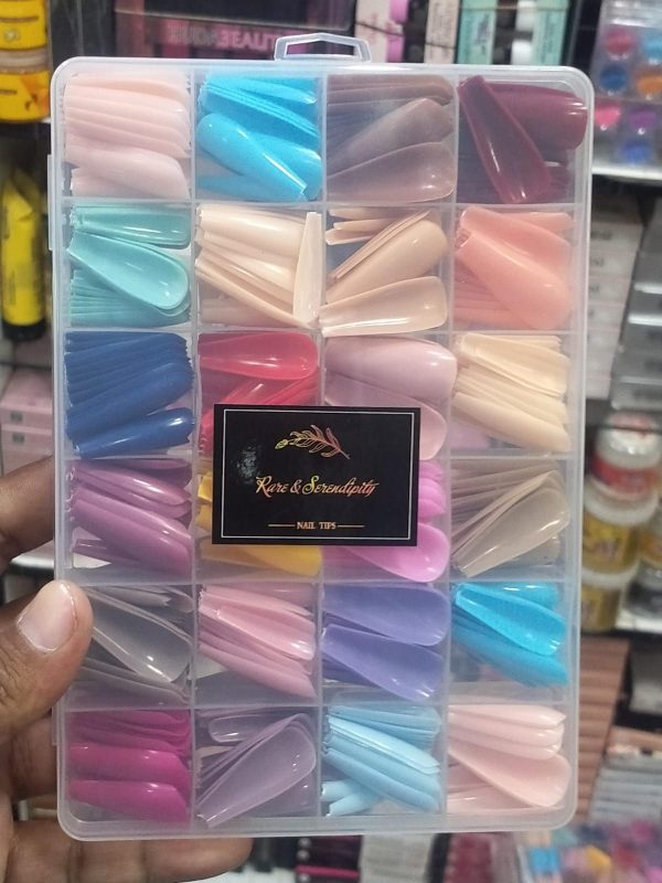 Premium Nail Tips Set – 576pcs for use clothes matching  with Nail